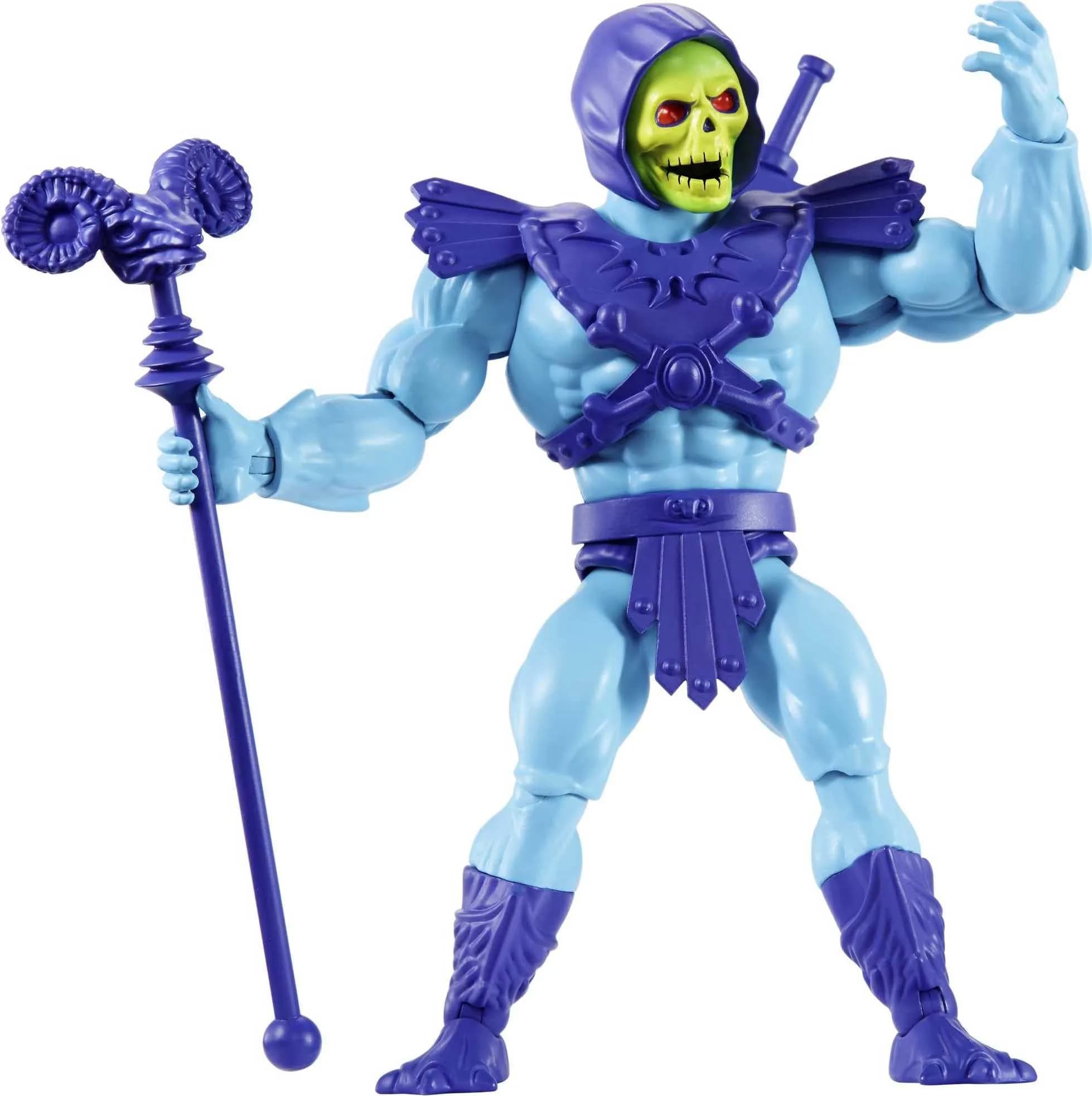 Masters of the Universe Origins Skeletor Action Figure 13.97 cm (5.5 Inches) | Retro Style with Modern Posability — Multicolor