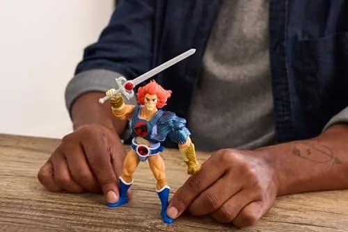 Masters of the Universe Lion-O Action Figure 5.5-inch | Nostalgic 80s Crossover Toy with Articulation & Collector Card thumbnail 2