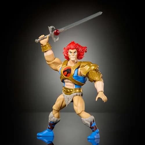 Masters of the Universe Lion-O Action Figure 5.5-inch | Nostalgic 80s Crossover Toy with Articulation & Collector Card thumbnail 3