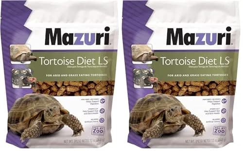 Mazuri Low Starch Tortoise Diet, Timothy Hay Flavor, 24 oz (Pack of 2) | High Fiber, Low Starch, Probiotic Fortified thumbnail 1
