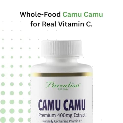 Paradise Herbs Organic Camu Camu Extract 400 mg | Rich in Vitamin C, Vegan, Gluten Free, 60 Capsules (Pack of 2) thumbnail 7