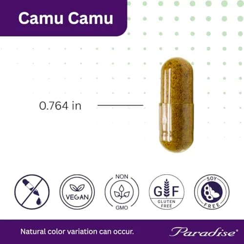 Paradise Herbs Organic Camu Camu Extract 400 mg | Rich in Vitamin C, Vegan, Gluten Free, 60 Capsules (Pack of 2) thumbnail 8