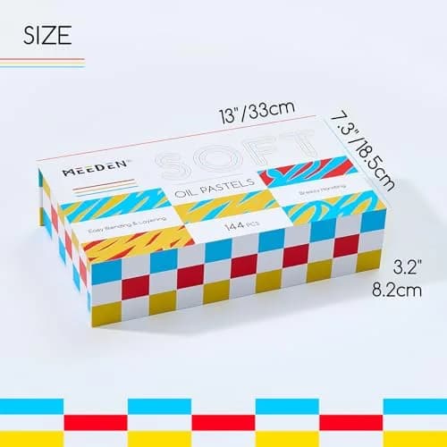 MEEDEN Soft Oil Pastels Set 144 Colors (2.4 kg / 5.3 lb) | Vibrant Colors for Artists & Beginners thumbnail 7