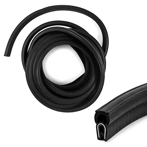 QWORK 20 Feet EPDM Rubber Trim Seal with Top Bulb | Fits Edge 1/16" to 1/8" (Pack of 2) thumbnail 5