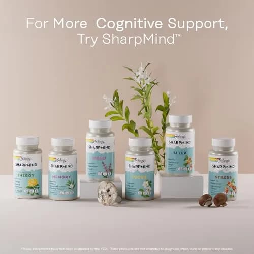 SOLARAY Ginkgo Biloba Extract with Gotu Kola | Brain & Female Libido Support | Vegan, Lab Verified, 60 Servings thumbnail 2