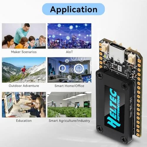 Meshnology ESP32 LoRa V4 Development Board | Upgraded ESP32-S3 SX1262 IoT Module with OLED & GPS Support thumbnail 8