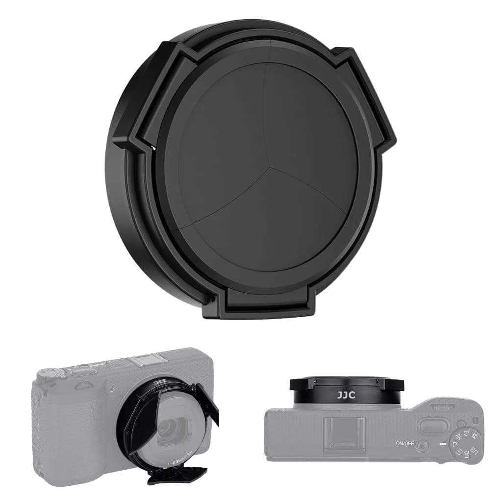 JJC Auto Open Close Lens Cap for Ricoh GR IV GRIV GR4 | No Vignetting, Lightweight, Anti Dust - main product image