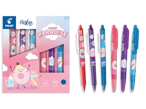 PILOT Frixion Ball Collector's Box 3 Frixion Ball + 3 FriXion Ball Clickers Erasable Pens, 0.7mm Tip (6 Pens Total) thumbnail 1