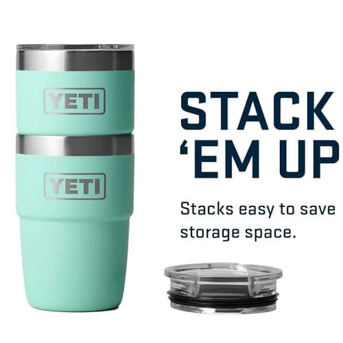 YETI Rambler 8 oz Insulated Coffee Mug with Lid | DuraSip Ceramic Lining, Barista-Friendly Design thumbnail 4