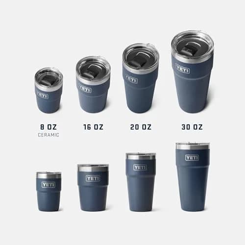 YETI Rambler 8 oz Insulated Coffee Mug with Lid | DuraSip Ceramic Lined Stackable Cup thumbnail 7