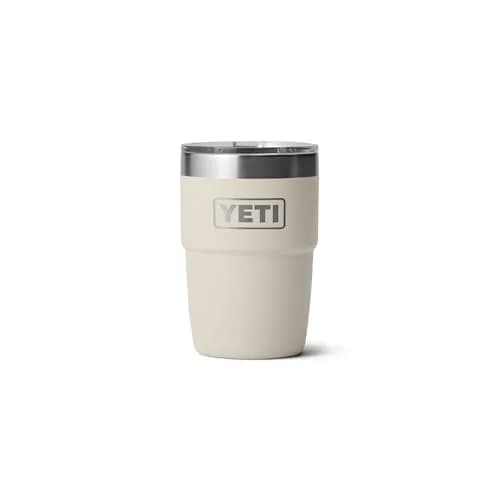 YETI Rambler 8 oz Insulated Coffee Mug with Lid, Cape Taupe | DuraSip Ceramic Lined Stackable Cup thumbnail 1