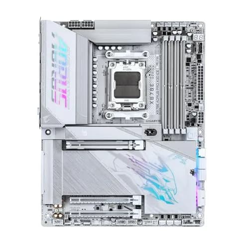 GIGABYTE X870E AORUS PRO X3D ICE AMD AM5 Motherboard DDR5 18+2+2 Power Phase thumbnail 2