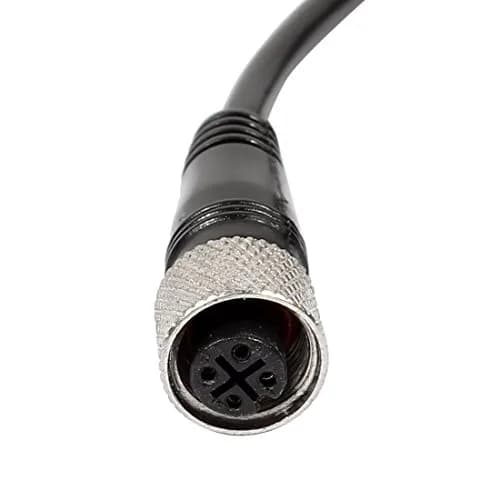 uxcell M12 Female Straight 4 Pin Connector Aviation Socket Electrical Cable 2m (Pack of 2) | 2 Meter Length thumbnail 3