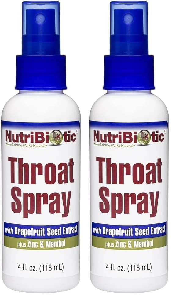 NutriBiotic Throat Spray with GSE 237ml (8 Fl Oz) | Soothing Sore Throat Support with Zinc & Menthol thumbnail 2