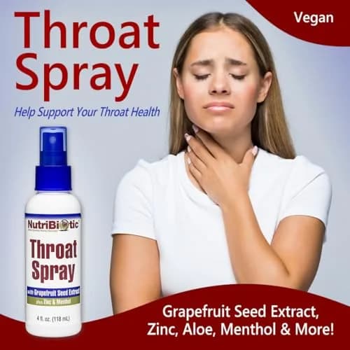 NutriBiotic Throat Spray with GSE 237ml (8 Fl Oz) | Soothing Sore Throat Support with Zinc & Menthol thumbnail 6