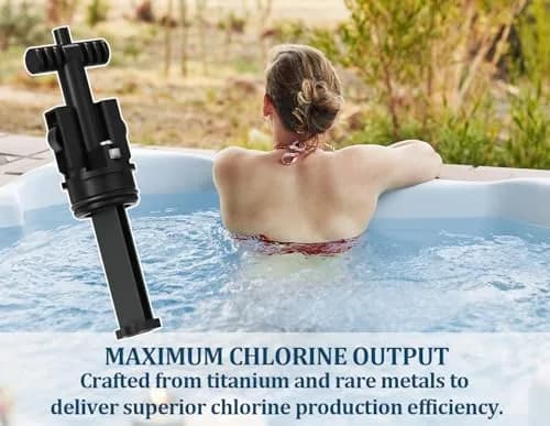 Virellionixis Salt Water Chlorination System Cartridge Replacement for Spas & Hot Tubs 2.9 in (7.37 cm) | Gentle, Soft Fresh Water for Dry Eyes & Itchy Skin thumbnail 3