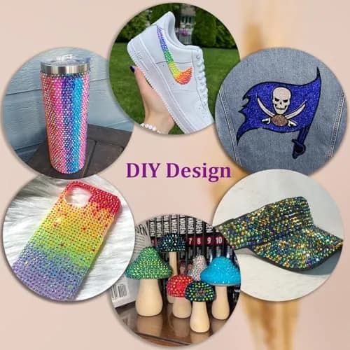 TINKRSTUFF Jelly Rhinestones for Bedazzling 38500Pcs 3mm & 5mm Multicolor Resin Gems | Sparkle & Shine DIY Crafts thumbnail 5