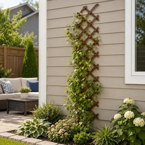 Tilinyan & one Expandable Garden Trellis 13" x 68" (4 PCS) | Climbing Plant Support Structure for Outdoor Vines thumbnail 5
