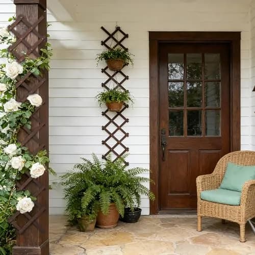 Tilinyan & one Expandable Garden Trellis 13" x 68" (4 PCS) | Climbing Plant Support Structure for Outdoor Vines thumbnail 4