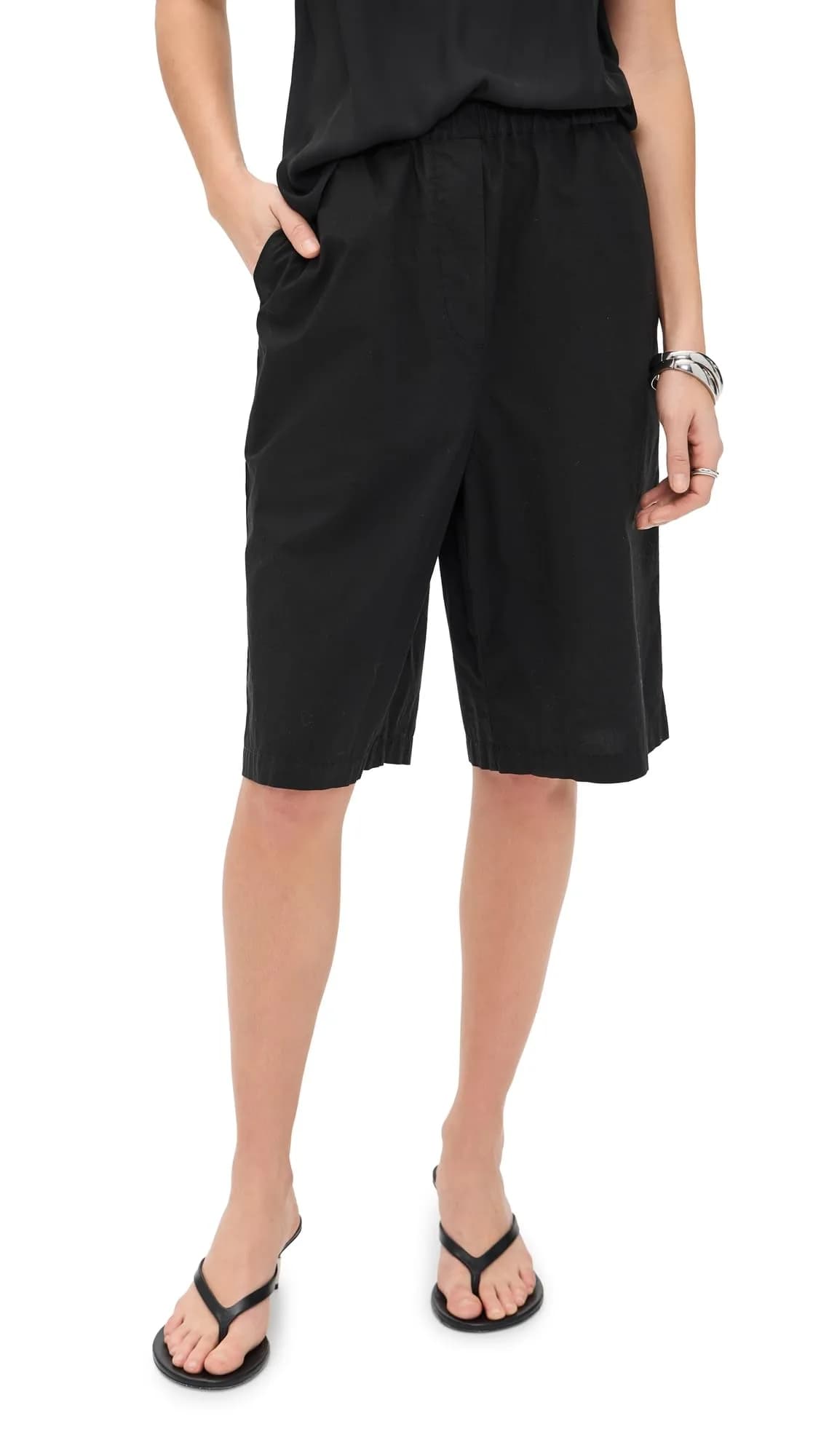 Velvet Women's Tomoko Shorts, Black, XS | Lightweight Poplin, High Rise, On-seam Pockets