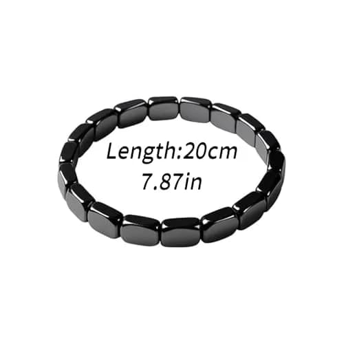 NORLSO Hematite Bracelet for Men Reclaim Your Edge Confidence Natural Hematite Stone Stretch Beaded Bracelet Male Energy Inspirational Jewelry Gifts thumbnail 4