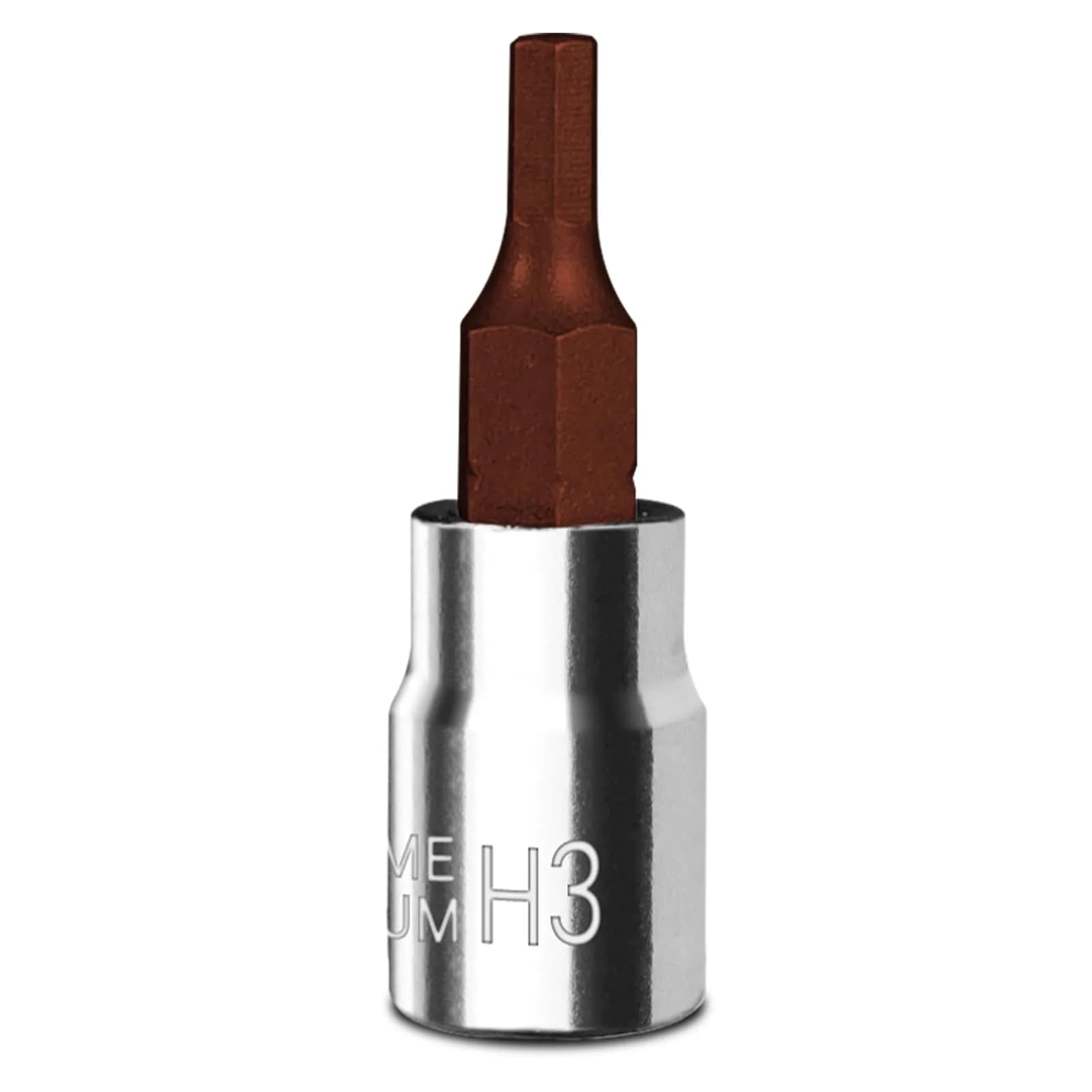 BLACKROBOT 2.5 mm Hex Bit Socket, 1/4 Inch Drive H2.5 Allen Key Socket, Metric, Full Polished, S2 Steel Head | Precision Insertion — 3 mm