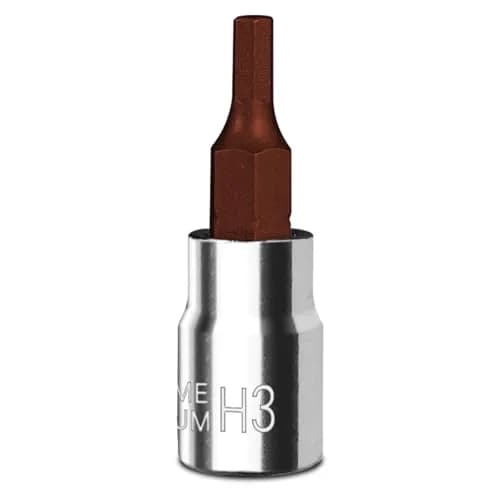 BLACKROBOT 3 mm Hex Bit Socket, 1/4 Inch Drive H3 Allen Key Socket, S2 Steel Head | Metric Precision Fit thumbnail 1