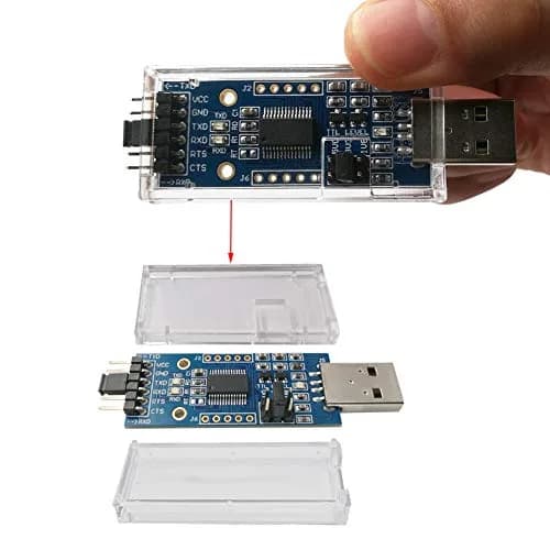 DSD TECH SH-U09C2 USB to TTL Adapter with FTDI FT232RL IC & Protective Case (Pack of 2) | Debugging & Programming Tool thumbnail 3