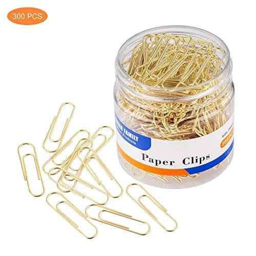 FUDAO FAMILY Gold Paper Clips 28mm | Reusable, Corrosion-Resistant Office & School Supplies thumbnail 4