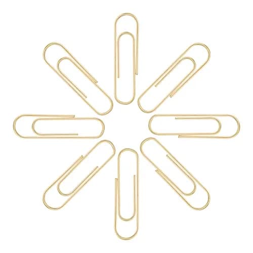FUDAO FAMILY Gold Paper Clips 28mm | Reusable, Corrosion-Resistant Office & School Supplies thumbnail 3