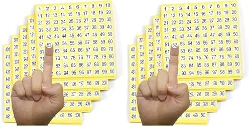 IFAMIO Number Stickers 1-500 | 7500 Self-Adhesive Small Round Labels for Organizing thumbnail 1