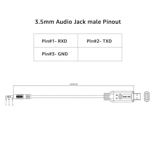 DSD TECH SH-U35B USB RS232 to 3.5mm Serial Cable 1.83m (6ft) Pack of 2 | FTDI FT232RL Chip for Stable Data Transmission thumbnail 6