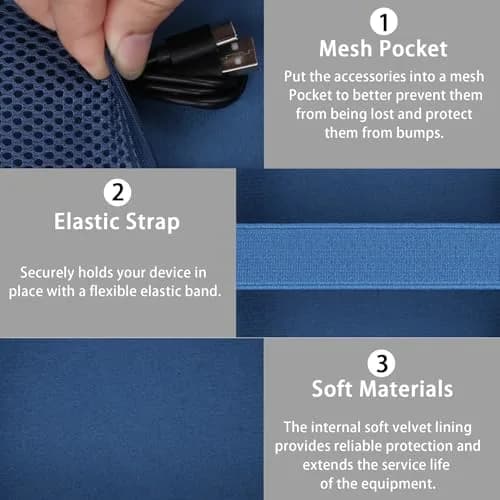 co2CREA Protective Case for Bose SoundLink Micro 2nd Gen | Durable, Lightweight & Portable in Twilight Blue thumbnail 5