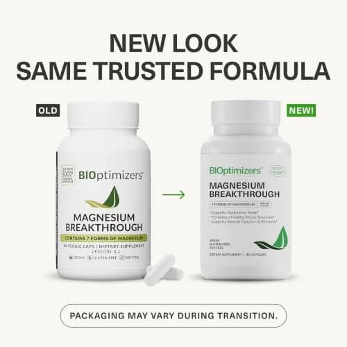 BIOptimizers Magnesium Breakthrough 500mg 7 Forms of Magnesium Capsules | Supports Sleep & Cognitive Function thumbnail 2