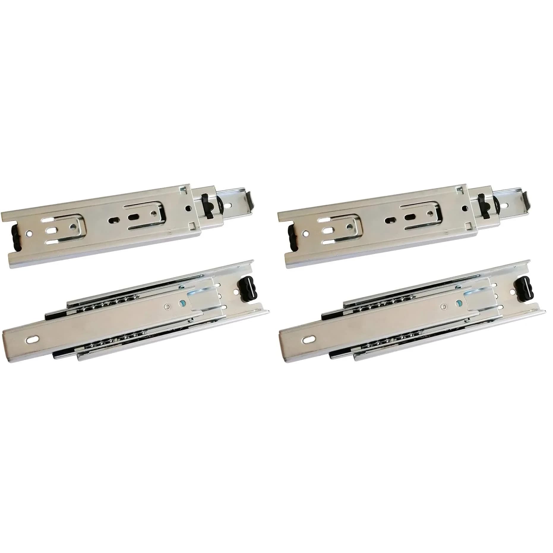 Btibpse 6-inch Full Extension Drawer Slides (15.24 cm) | 100 lb Capacity Side Mount Ball Bearing Rails (Pack of 2) - main product image