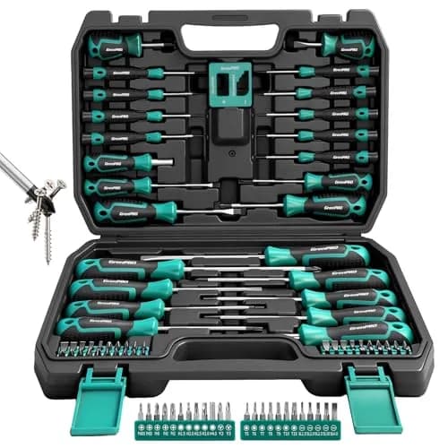 GRENPRO 90-Piece Screwdriver Set with 64 S2 Bits & Extension Bars | Precision Electronics Repair & Furniture Assembly thumbnail 1