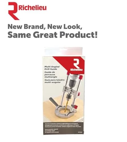 Richelieu R77229 Multi Angled Drill Guide Attachment for 1/4 in. & 3/8 in. Drills, Silver (Pack of 8) | Precision Drilling On-Site thumbnail 4
