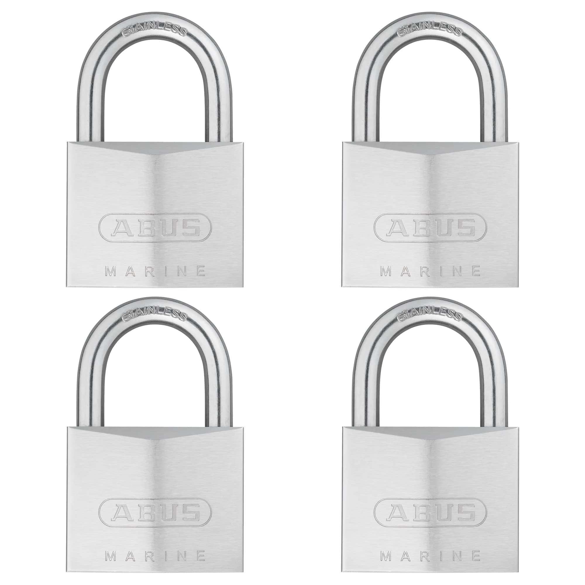 ABUS 75IB/50 Stainless Brass Padlock 50mm (1.97in) | Secure Outdoor & Storage Lock with 2 Keys