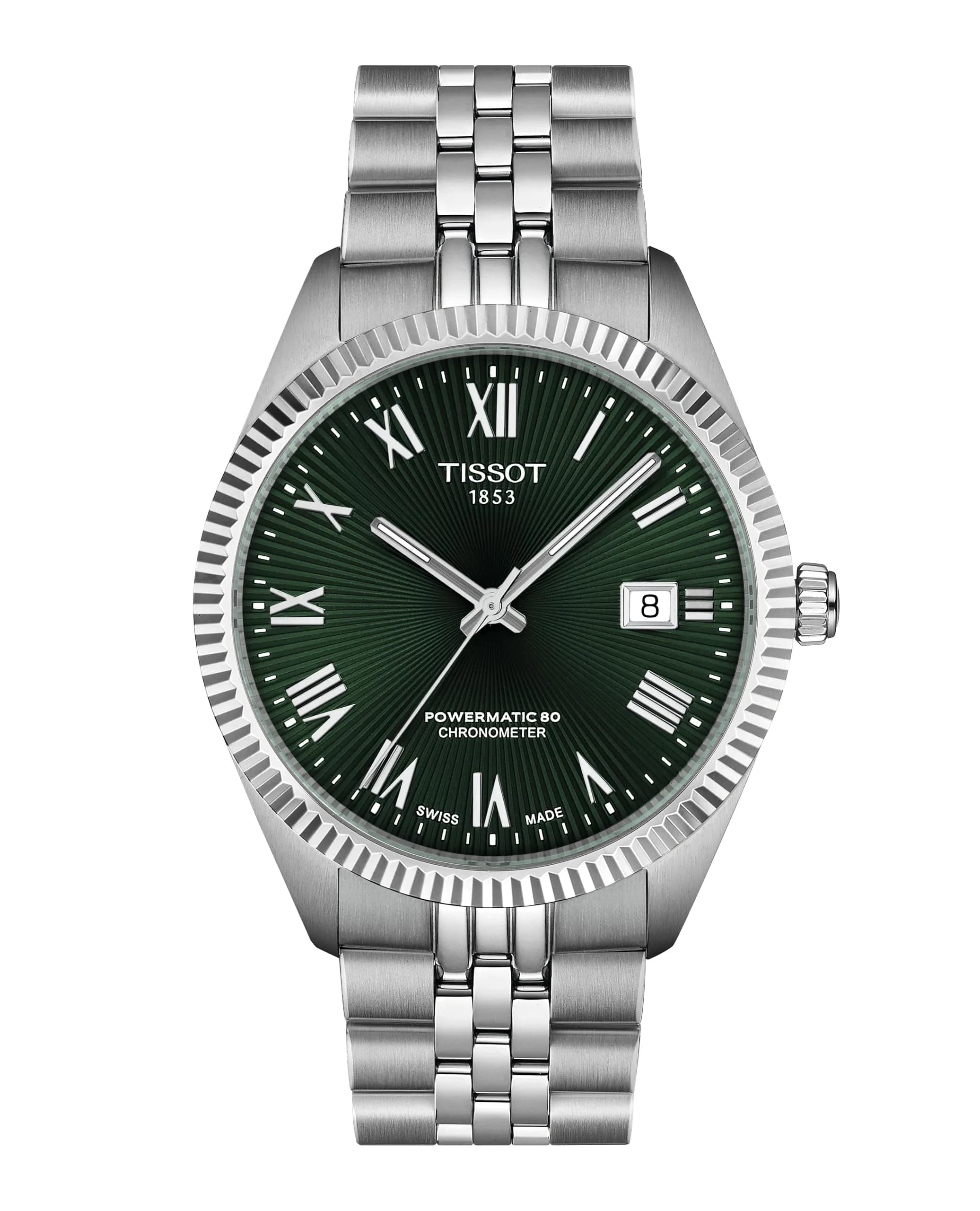 Tissot Men’s Watch, Swiss Automatic COSC, 39mm, Green Dial, Classic Style