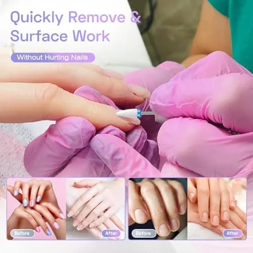 Rolokit 30PCS Nail Drill Bits Set with Holder Case | Professional 3/32" Diamond Ceramic Carbide Nail Bits for Acrylic Gel Polish Removal, Cuticle Care & Nail Art Tool Kit for Manicure Pedicure, Salon & Home Use thumbnail 6