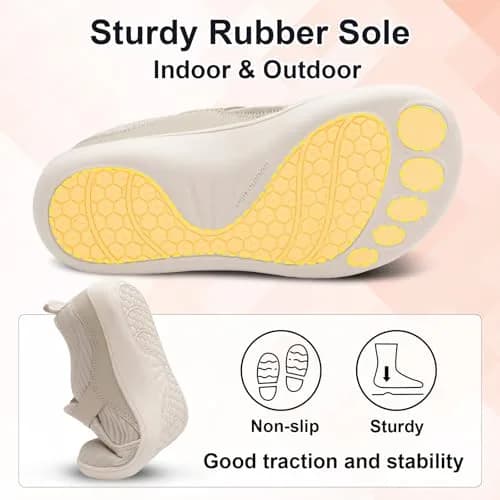 Spesoul Wide Womens Walking Shoes Adjustable Diabetic Shoes Breathable Zero Drop | Comfortable Wide Fit for Indoors & Outdoors thumbnail 6
