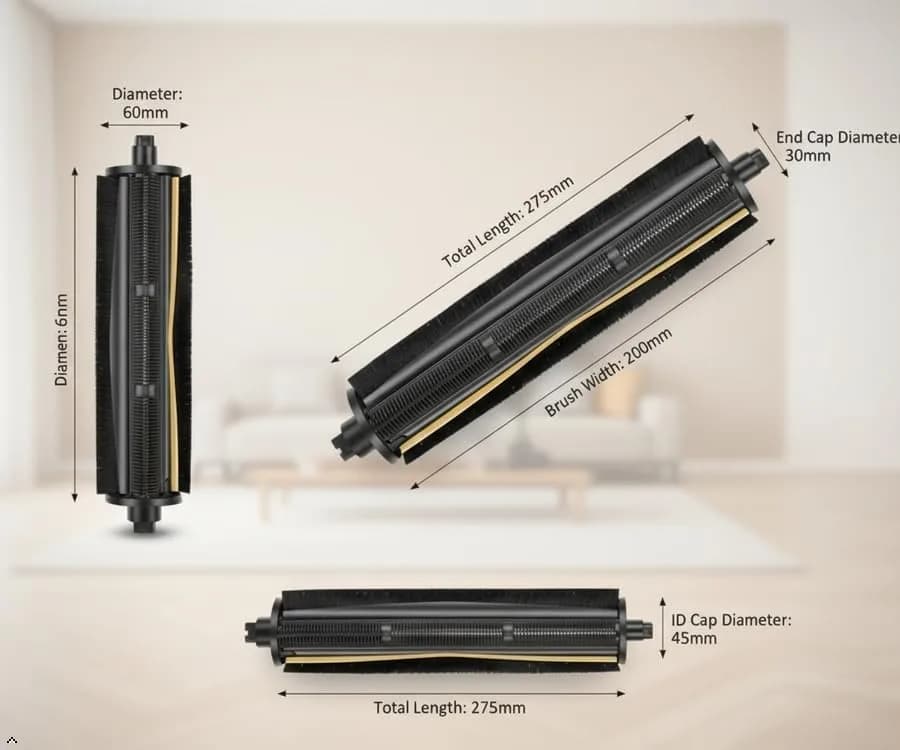 JoyBros TriCut Replacement Brush for Dreame L40 Ultra Gen 2 X40 Ultra | Fits L20 L30 X30 D30 D10 Plus Gen2, L10s Ultra Pro Ultra C20 Plus D9 Max Gen2, MOVA P10 P50 Pro Ultra E40 Ultra Robotic Vacuum Cleaners thumbnail 5