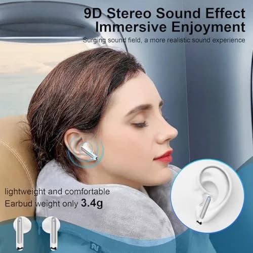 VIFIGEN Wireless Earbuds for iPhone 17e/17 Pro Max | 60H Playtime, IPX7 Waterproof, Bluetooth 5.3 thumbnail 3