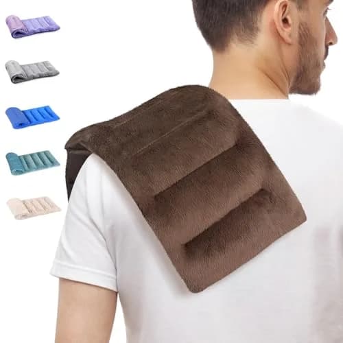 SuzziPad Microwave Heating Pad 7"X16" Brown | Moist Heat for Muscle Soreness & Fatigue thumbnail 1