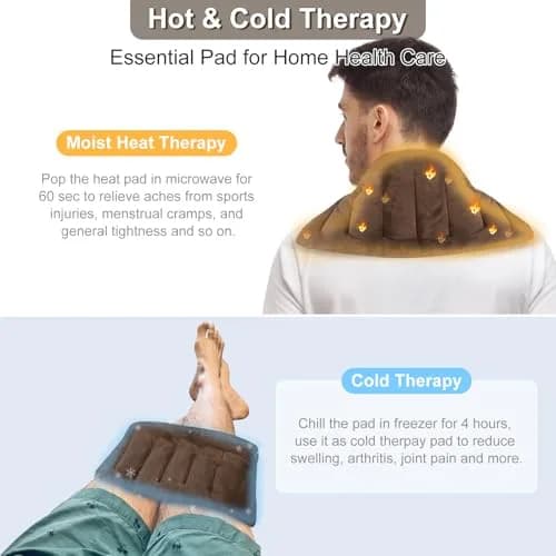 SuzziPad Microwave Heating Pad 7"X16" Brown | Moist Heat for Muscle Soreness & Fatigue thumbnail 5