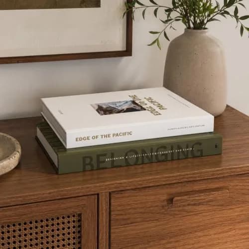 ZICOTO Decorative Books Set of 2 | Modern Home Accent for Coffee Table & Shelf thumbnail 1