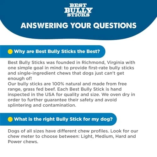 Best Bully Sticks Braided Bully Sticks Dog Chews, 12" | Natural, Long-Lasting Protein Treat thumbnail 7