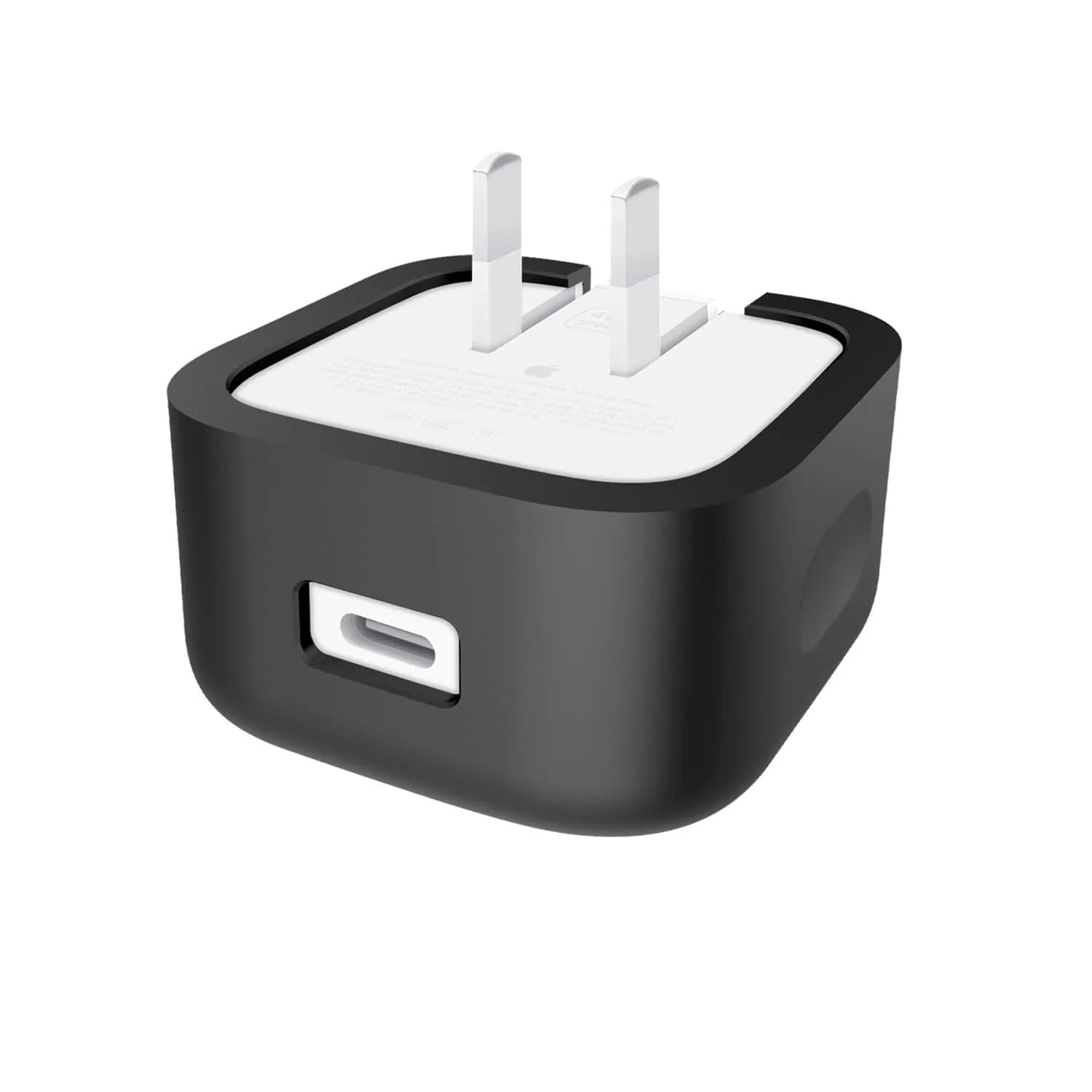 Seanai Black Silicone Charger Case for Apple 40W Dynamic Power Adapter | Protects Against Scratches & Dirt