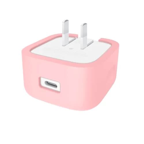 Seanai Pink Silicone Charger Cover for Apple 40W Dynamic Power Adapter 2-Pack | Protects Your Charger thumbnail 1