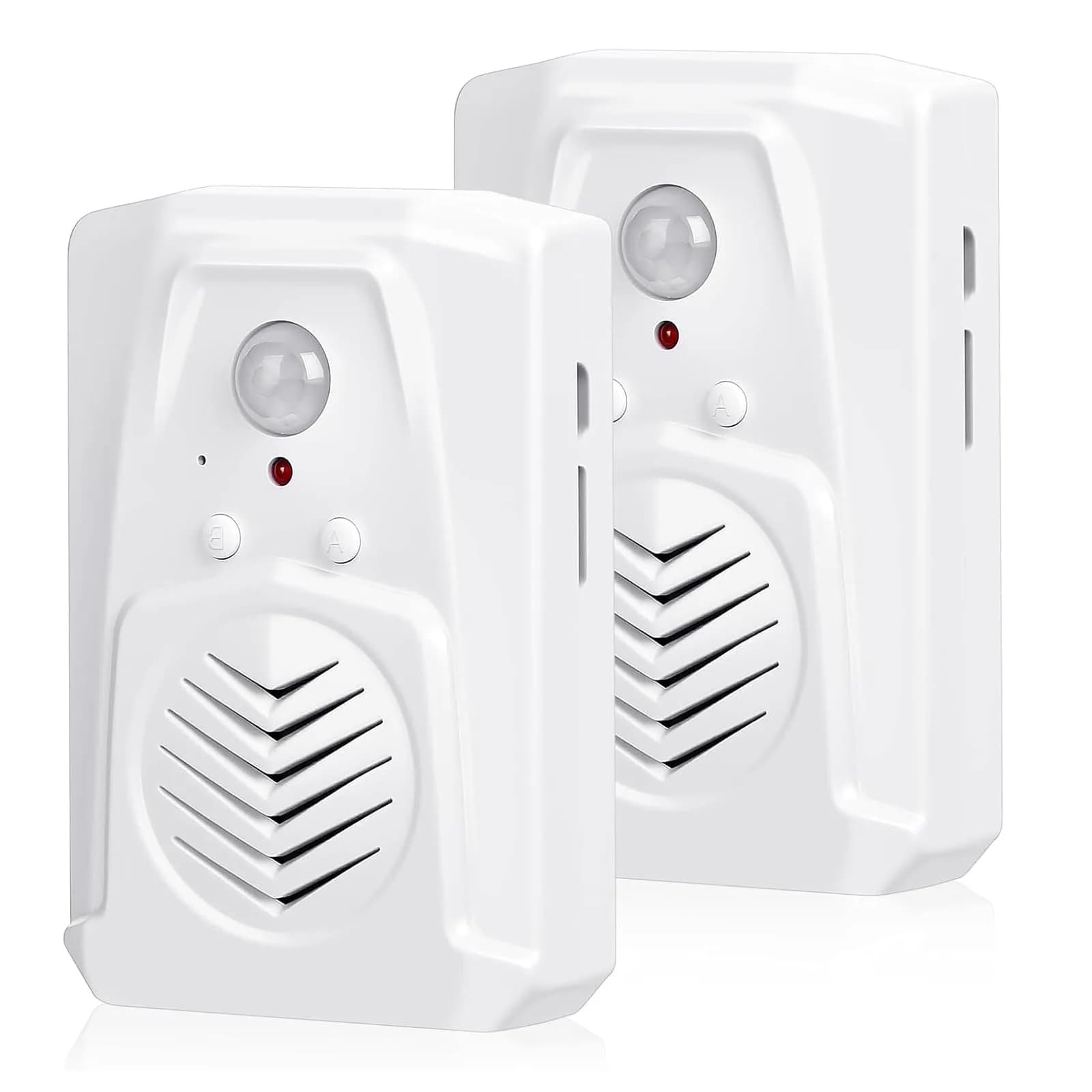 XYszpcgs PIR Motion Sensor Activated Sound Player Speaker with USB Cable, Download Your Own MP3 Audio Files (White, 2 Pcs) - main product image